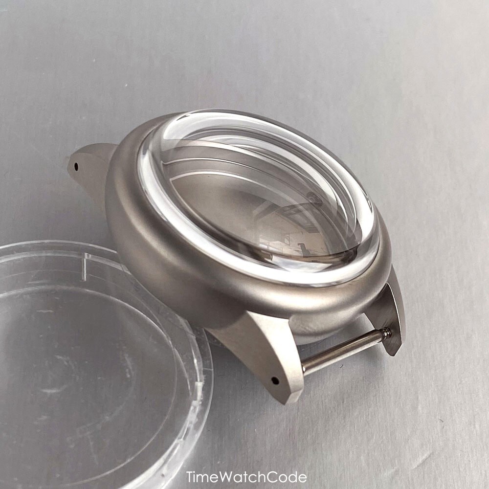 NH35 Watch Case 36mm 316L Steel Sandblast Case for NH36/38 4R35 Bubble Sapphire