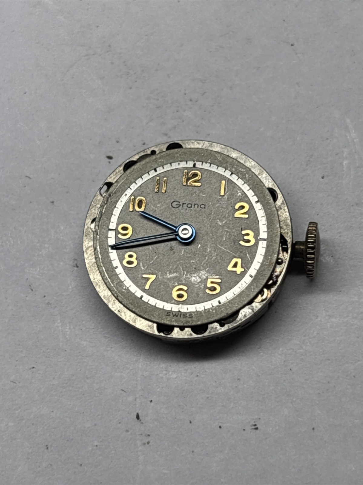 Grana K.F. 220 Wristwatch Movement – Good Condition Balance Complete Functional