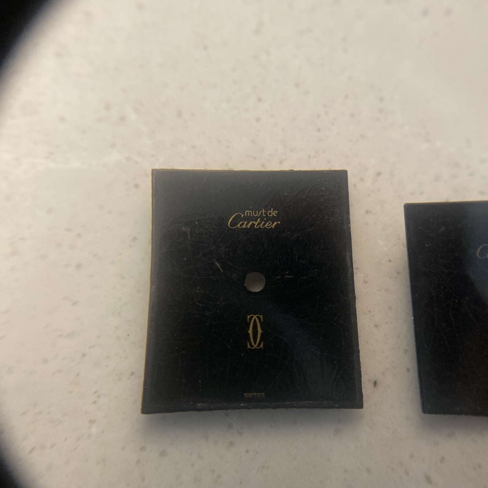 Vintage lady &men TANK MUST DE CARTIER for manual movement