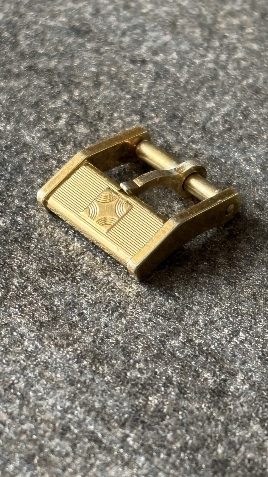 Zenith Star Buckle 10mm Vintage Gold Steel Gold Buckle Original