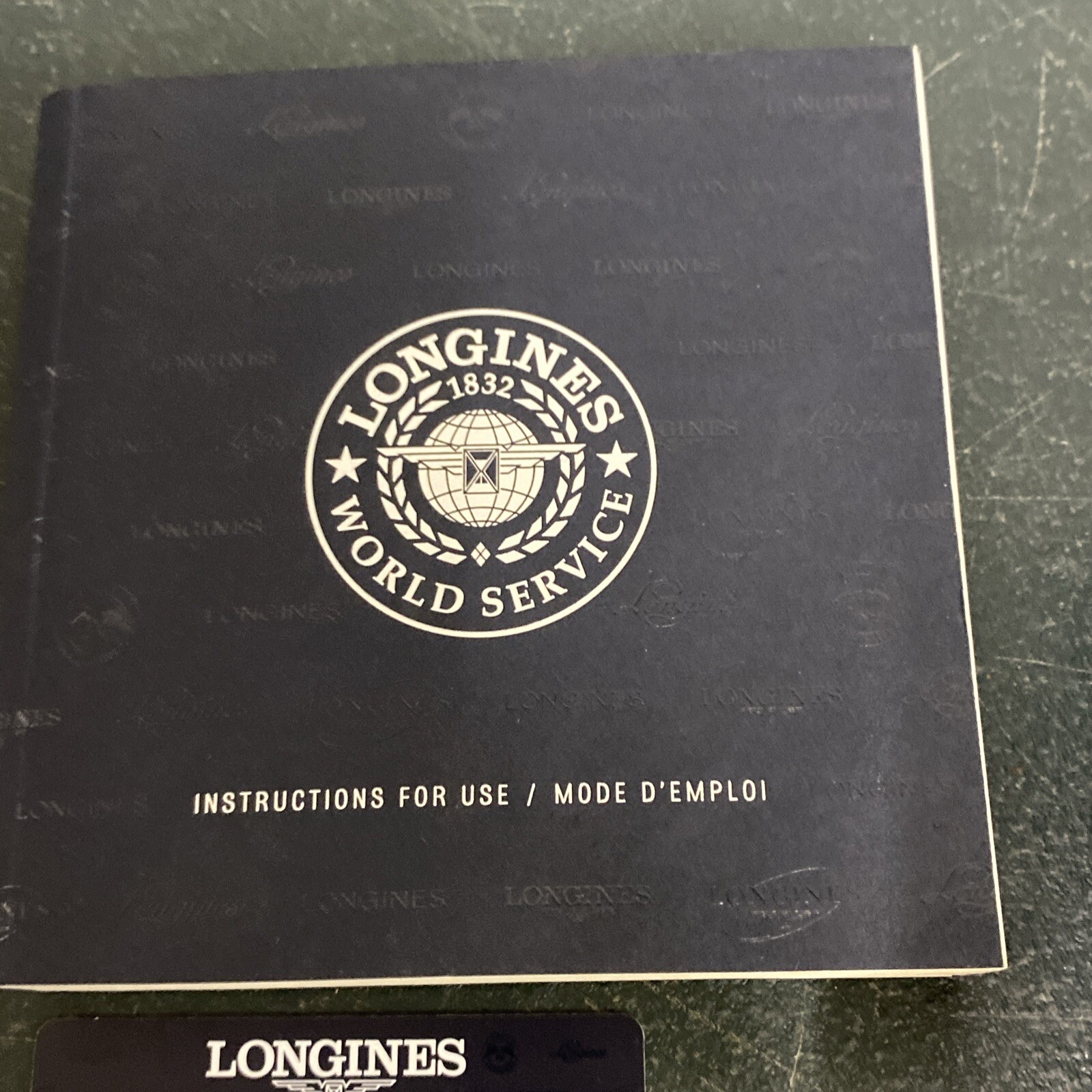 No watch, Empty box, Original Longines Diamond Watch Box, Manual Cards Serv Tag