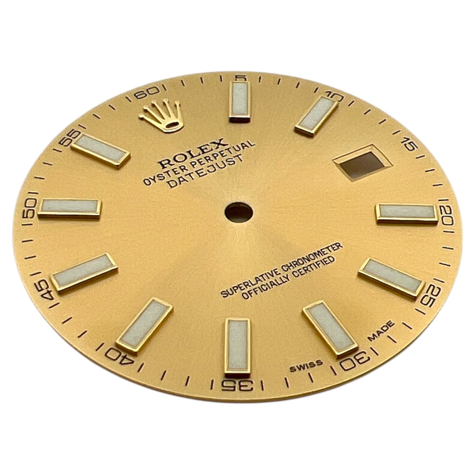 Genuine Rolex Oyster Perpetual Datejust 41mm Dial Champagne Gold 116333