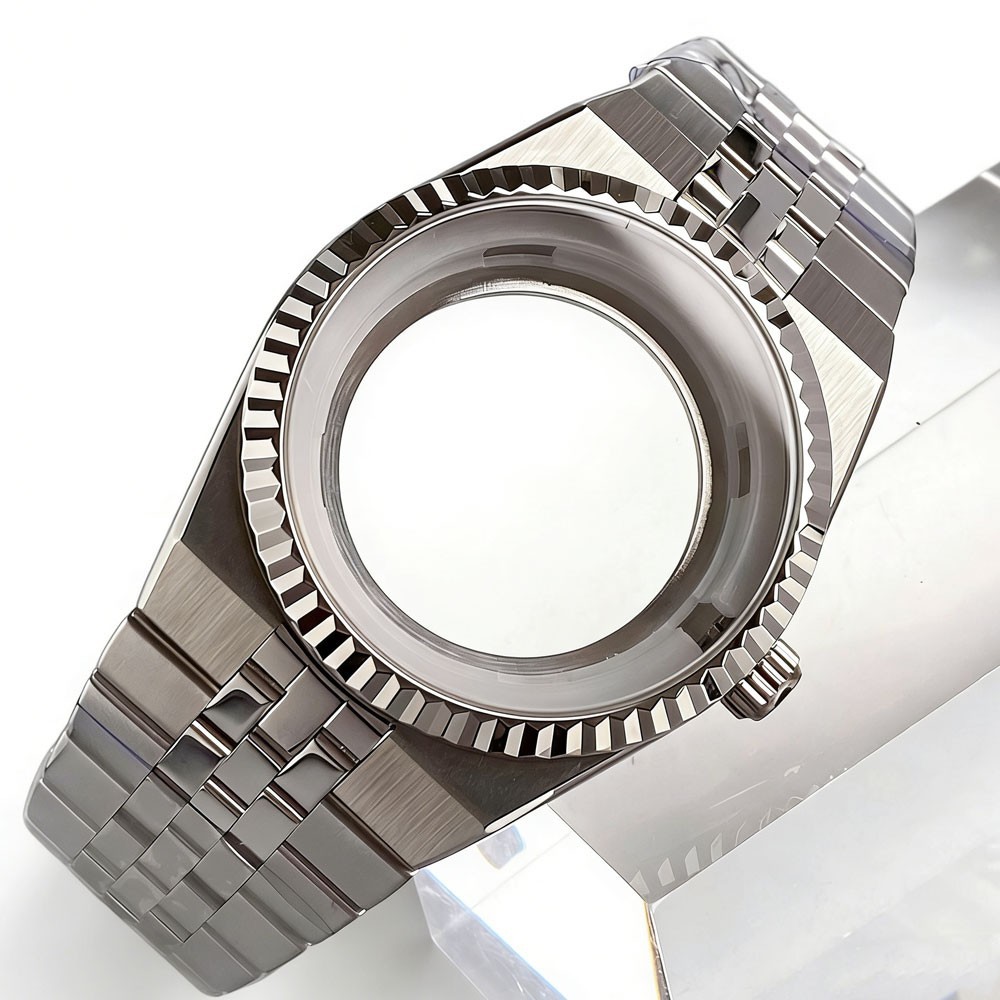 41MM Watch Case Sapphire Glass Fit Land Dweller Style NH35 NH36 (Case+dial+hand)