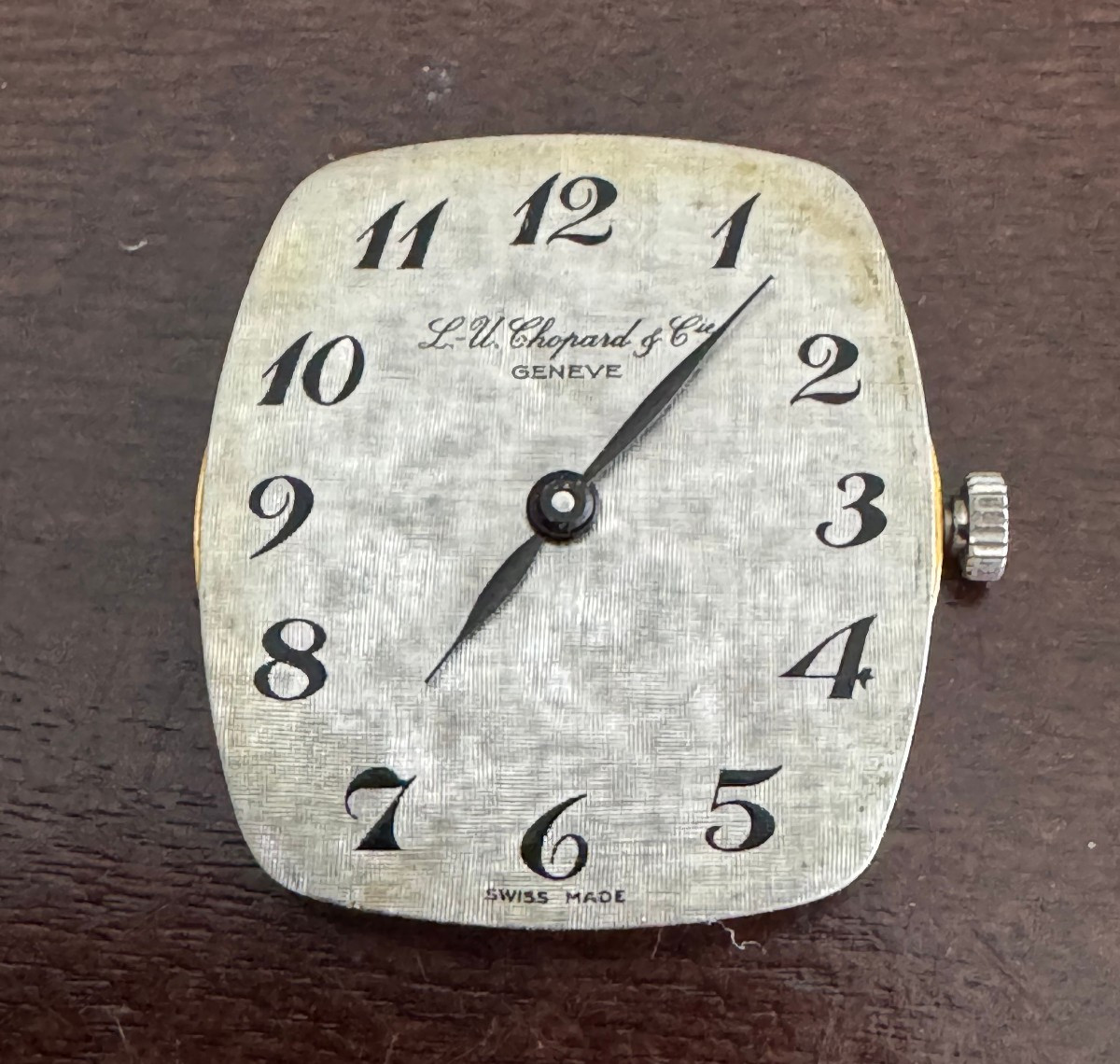VINTAGE MEN’S L.U. CHOPARD & CIE WRISTWATCH MOVEMENT CAL. RZ 7000 KEEPING TIME