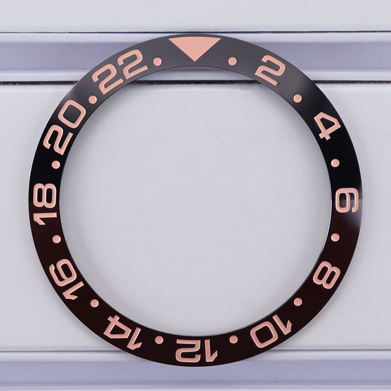 38mm X 30.7mm X 1.8mm Ceramic bezel Suitable For Modifying GMT Bicolor bicolor