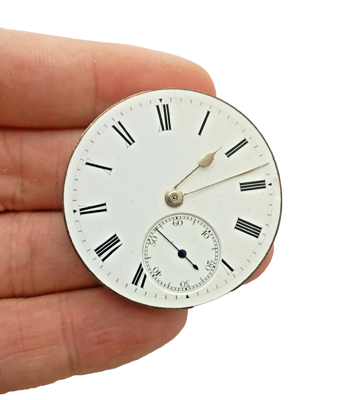 Antique Rotherhams Brass Pocket Watch Movement Mechanism London c1880