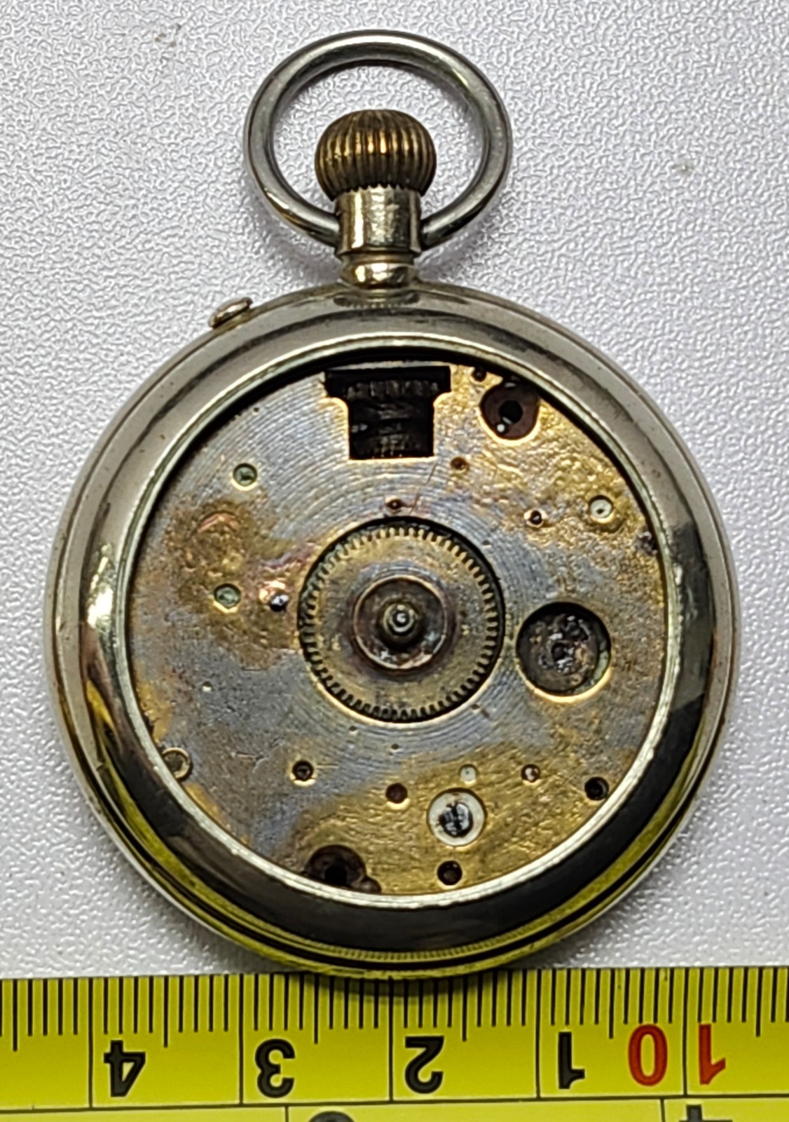 Swiss Hermes Pin-Set Cylinder Pocket Watch Movement & Case Parts Repair