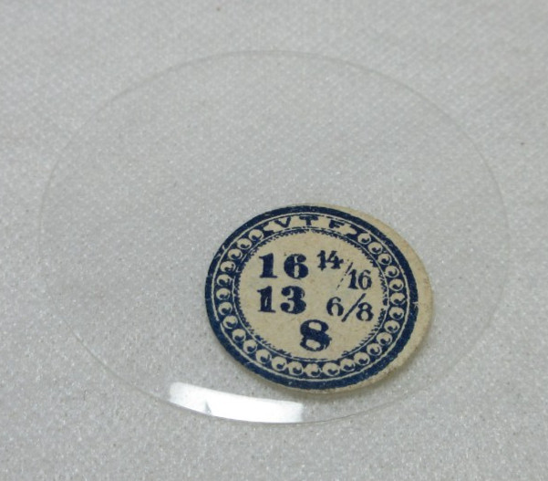 GLASS POCKET WATCH CRYSTAL HUNTER CASE SIZE 16 14/16 H 8 REPLACEMENT PART #197