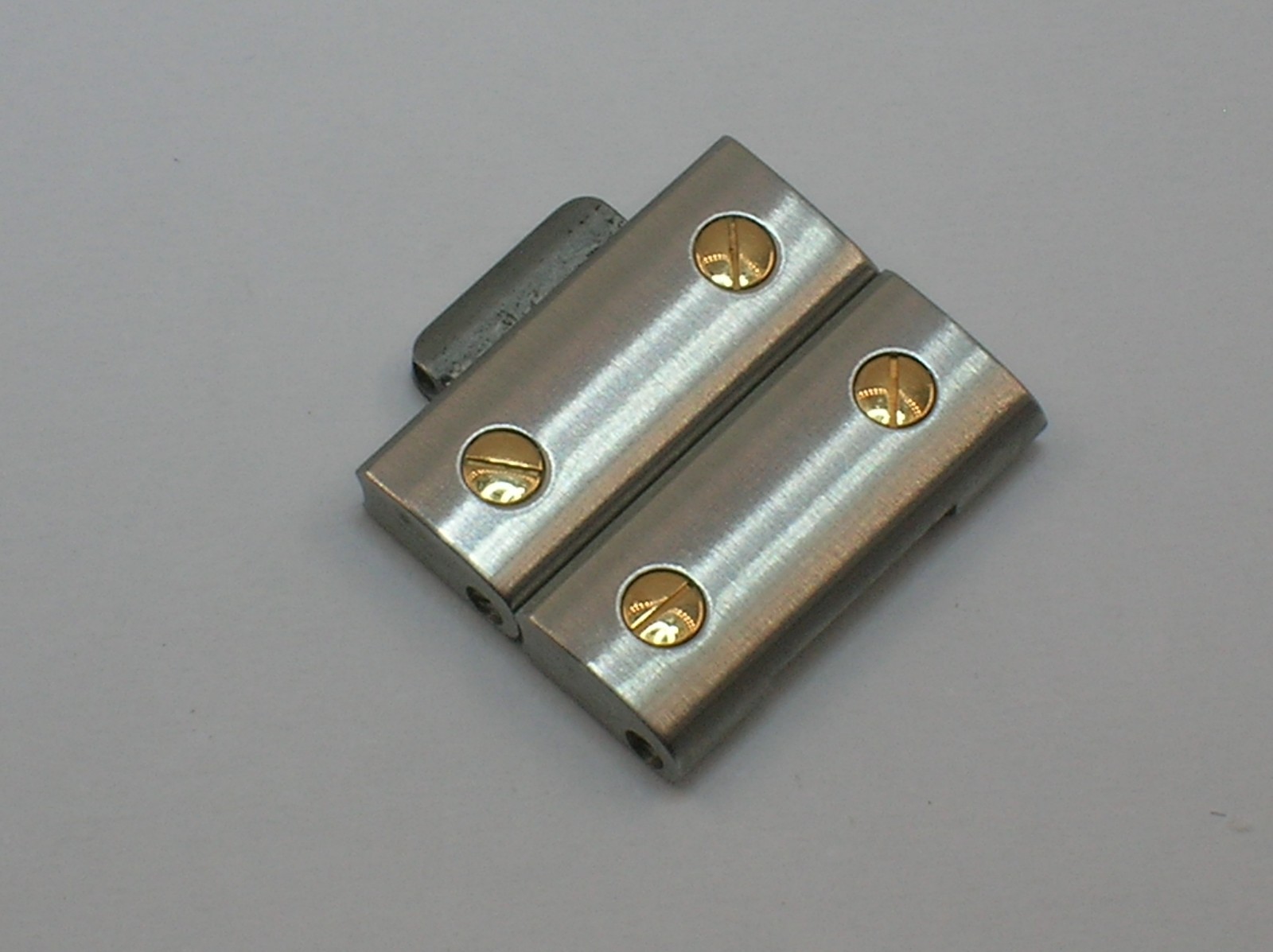 GENUINE CARTIER SANTOS STAINLESS STEEL AND GOLD TWO (2 PC’S) 16MM LINKS -B.OFFER