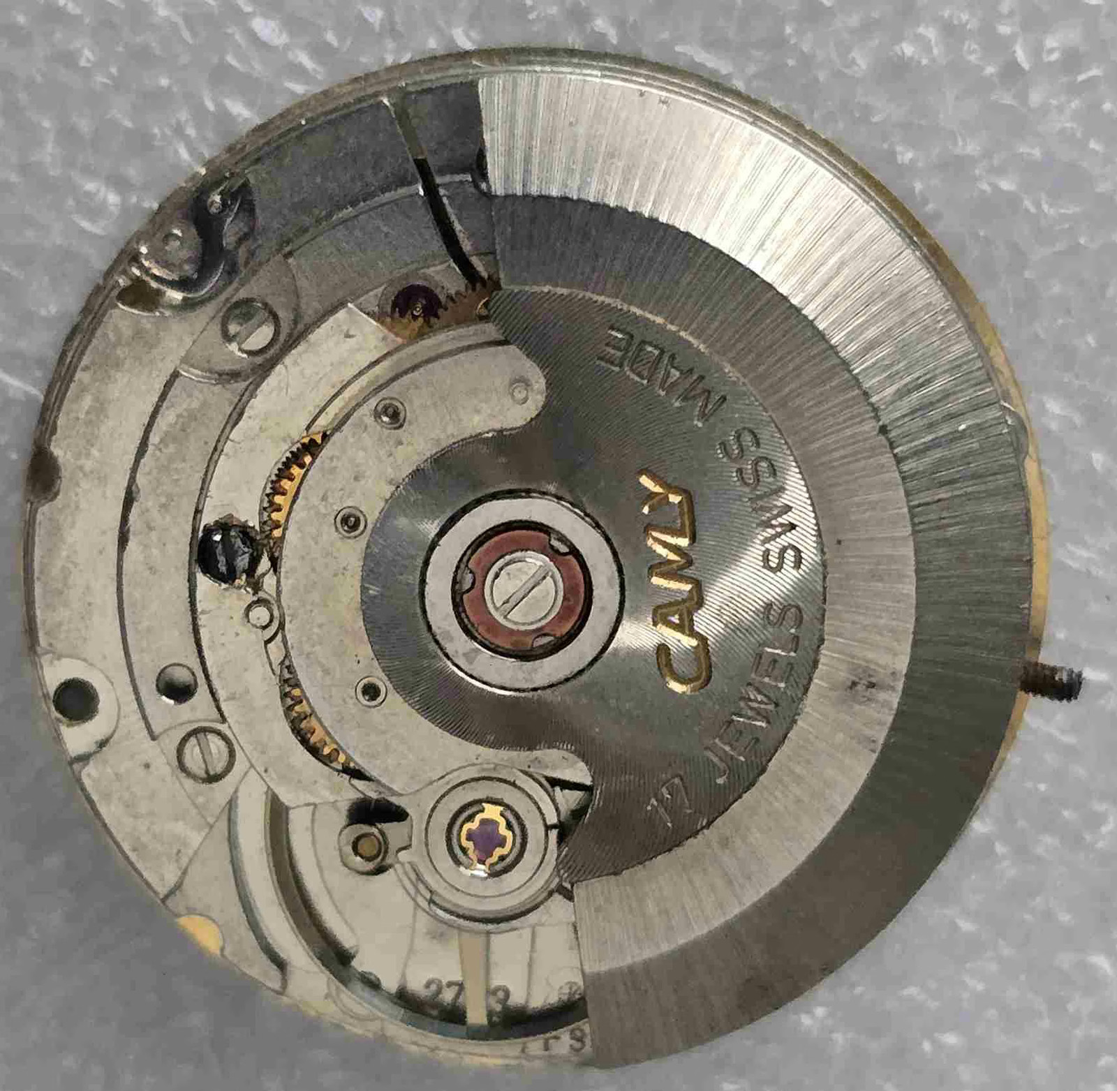 Vintage CAMY GENEVE Movement & Dial . Cal: ETA 2783. For Parts