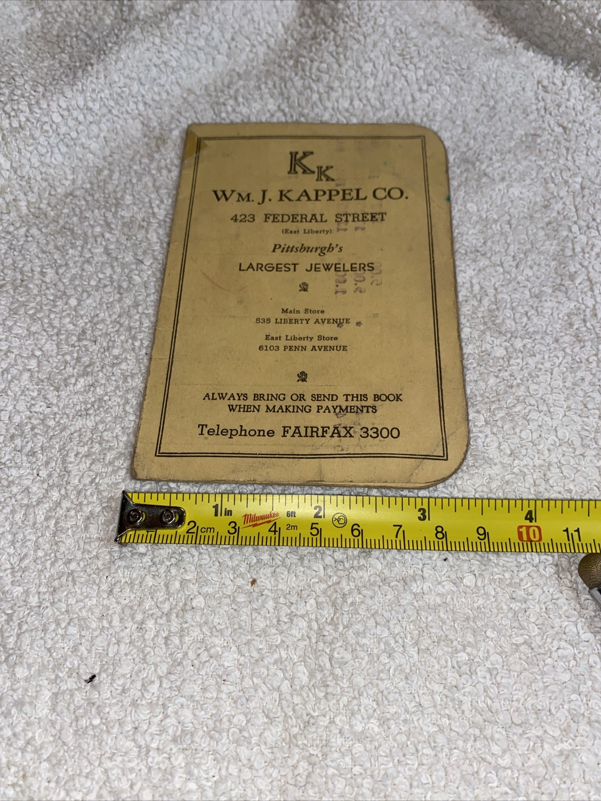 WM. J. KAPPEL Co. 1945 Payment Booklet
