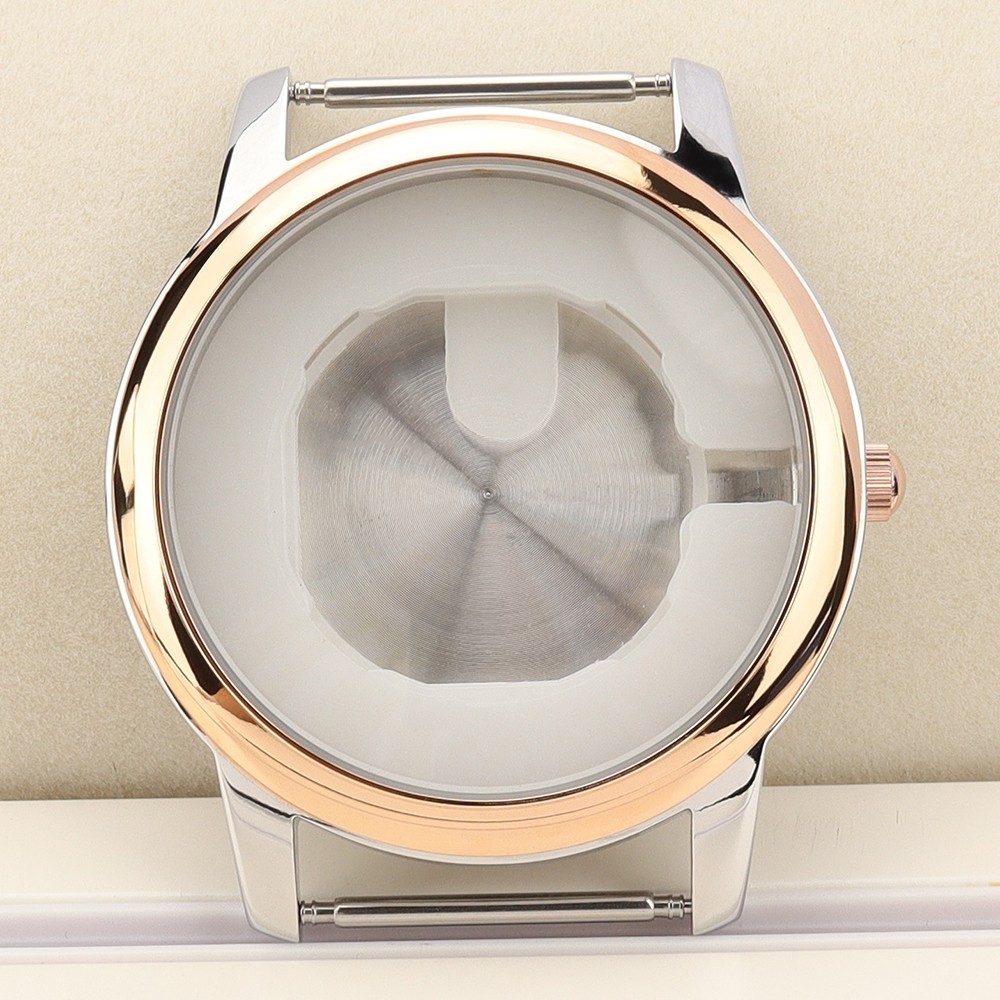 43.3mm Diver Watch Case Silver Golden altiplano Style 10ATM For Miyota 1L45/GM10