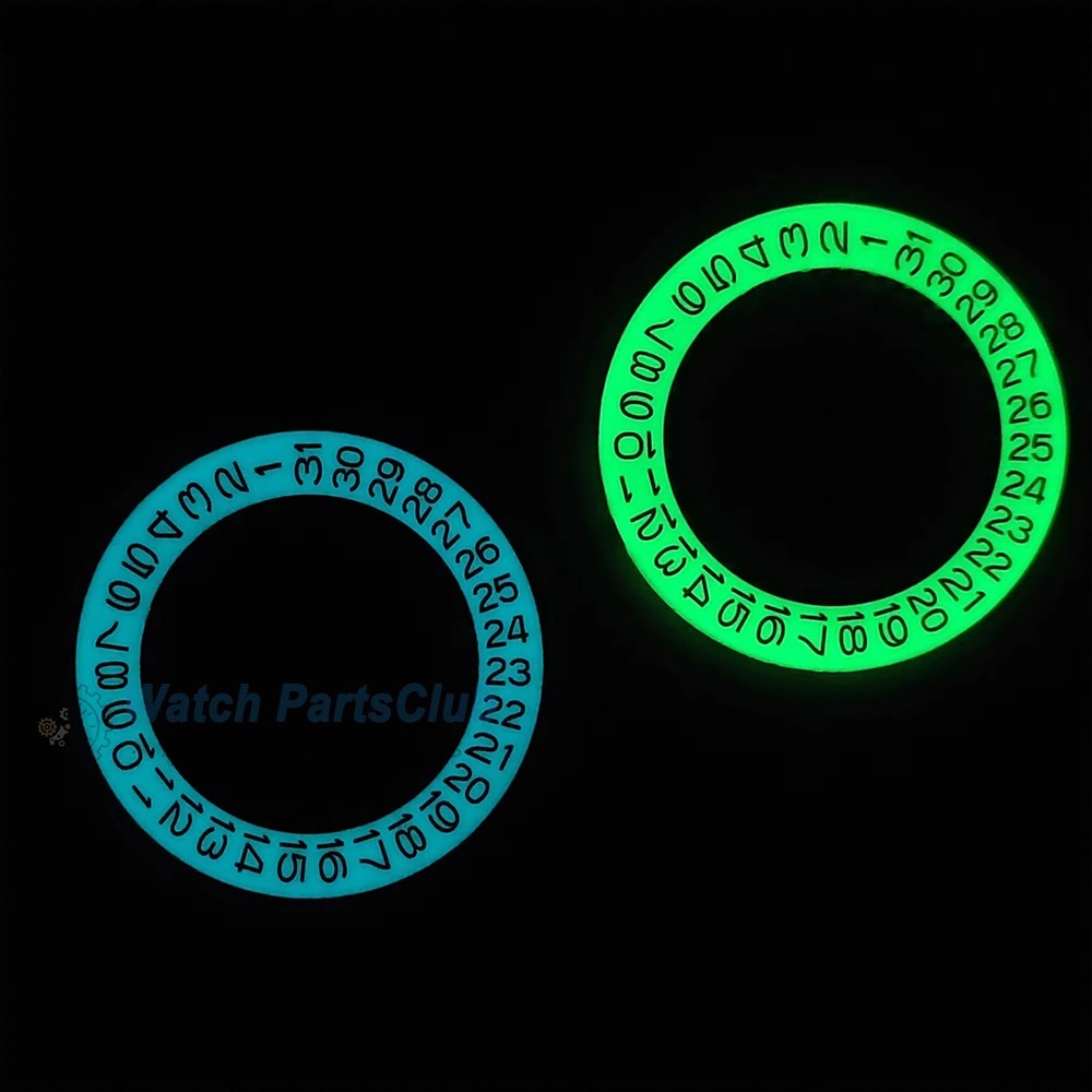 NH35 NH34 Movement Luminous White Date-Wheel 3H Date ModGreen Blue Luminous Disc