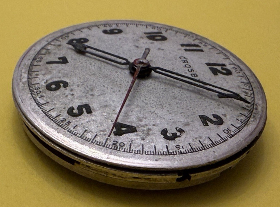 Vintage Crosby Seeland7 Seven Jewel Watch Movement – 26mm – Untested – For Parts