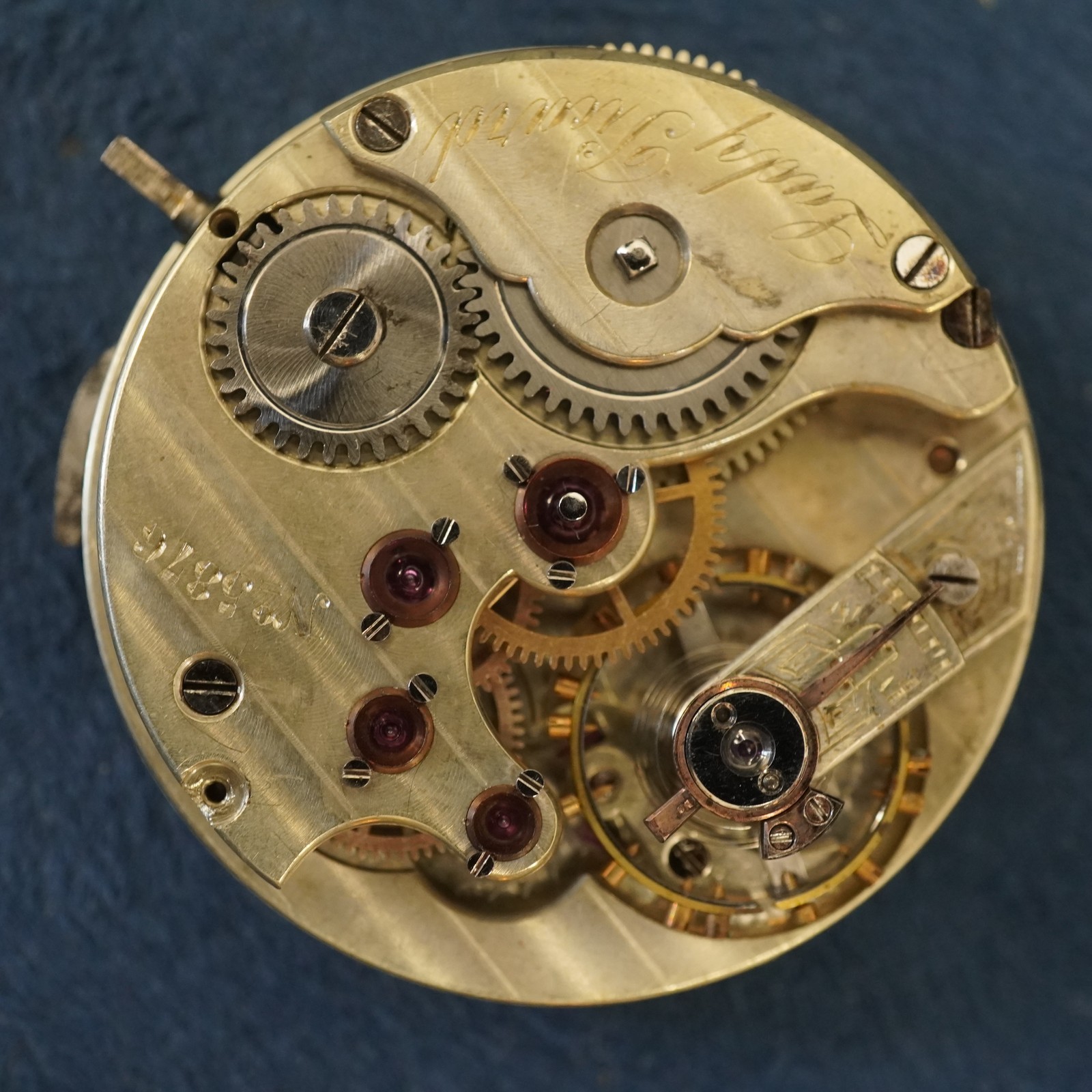 Lady Picard Pocket Watch Movement w/Crystal & Crown, Ref. 5876 – Free Ship USA