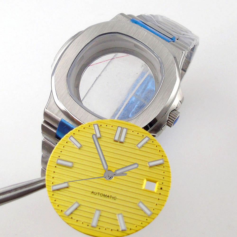 New Bliger Square Watch Case Sky Blue/yellow/green/brown/black 29.8 mm Dial