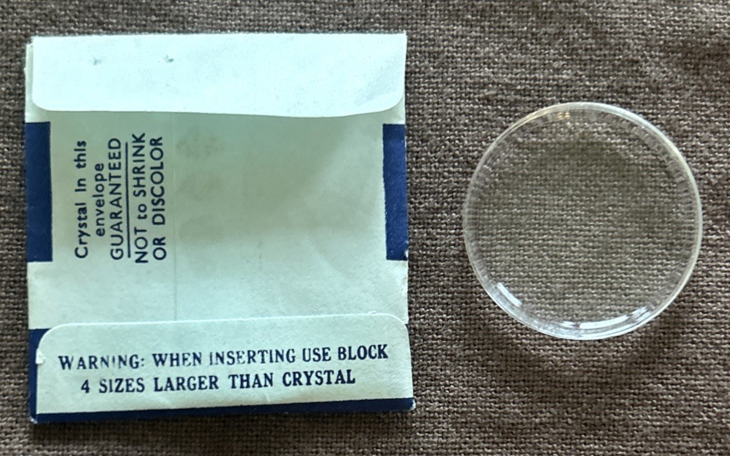 Vintage TRU-SEAL TS 25 1/2 Watch Crystal Replacement NOS Made In England