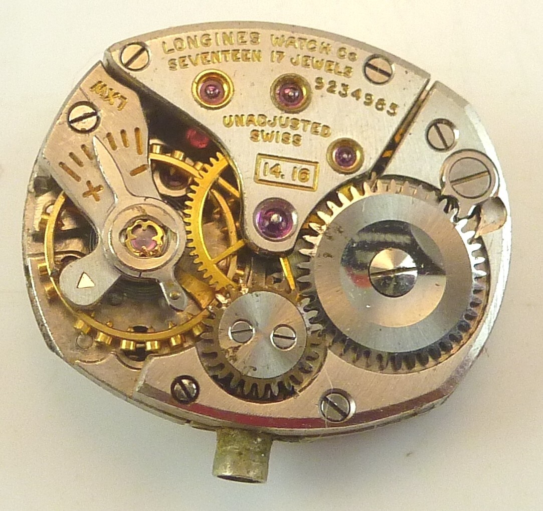 Vintage Longines 14.16 LDS Wristwatch Movement – Parts / Repair Good Balance