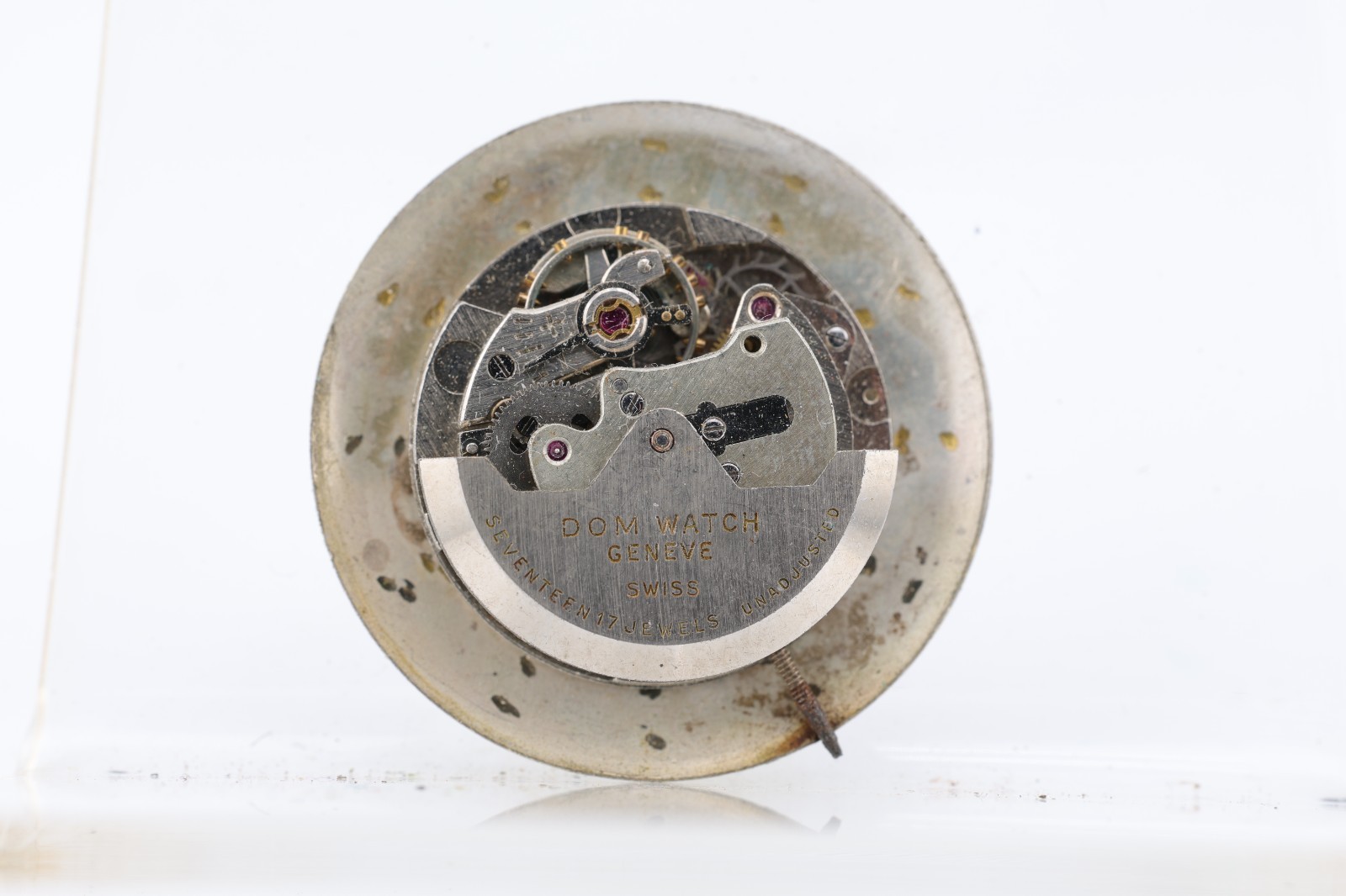 DOM WATCH GENEVE SWISS 17j cal. 1320 WRIST WATCH MOVEMENT, FOR REPAIR (BV)