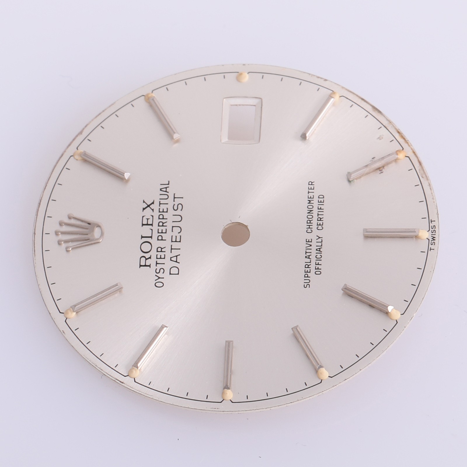 Rolex Mens Datejust 36mm Silver Stick Dial T Swiss T 16014-16234 #E15