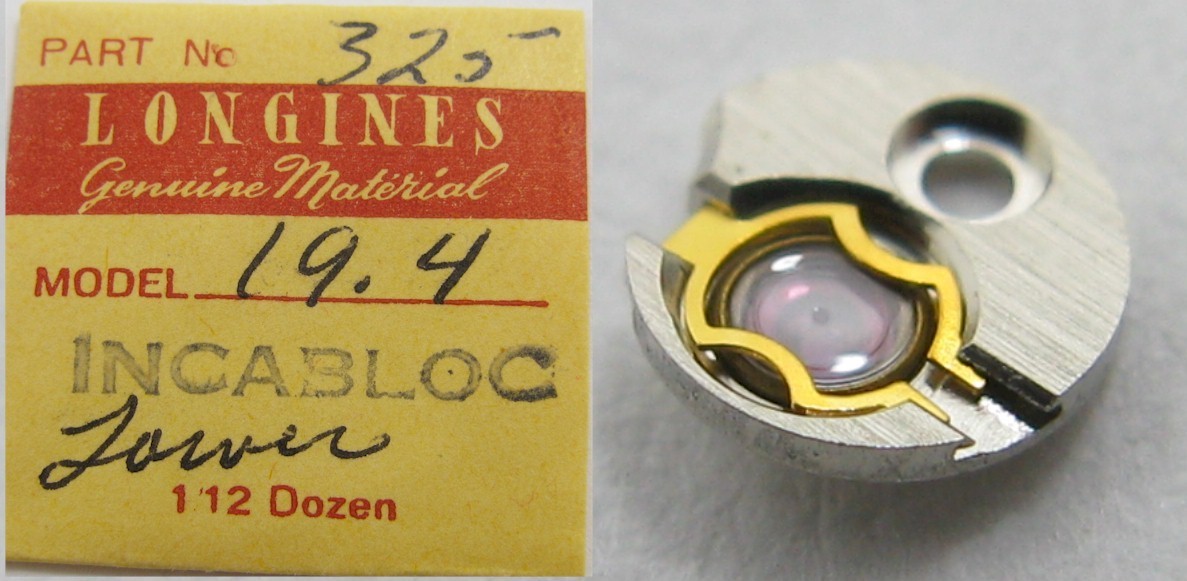 Longines 19.4 watch part: Lower incabloc 325