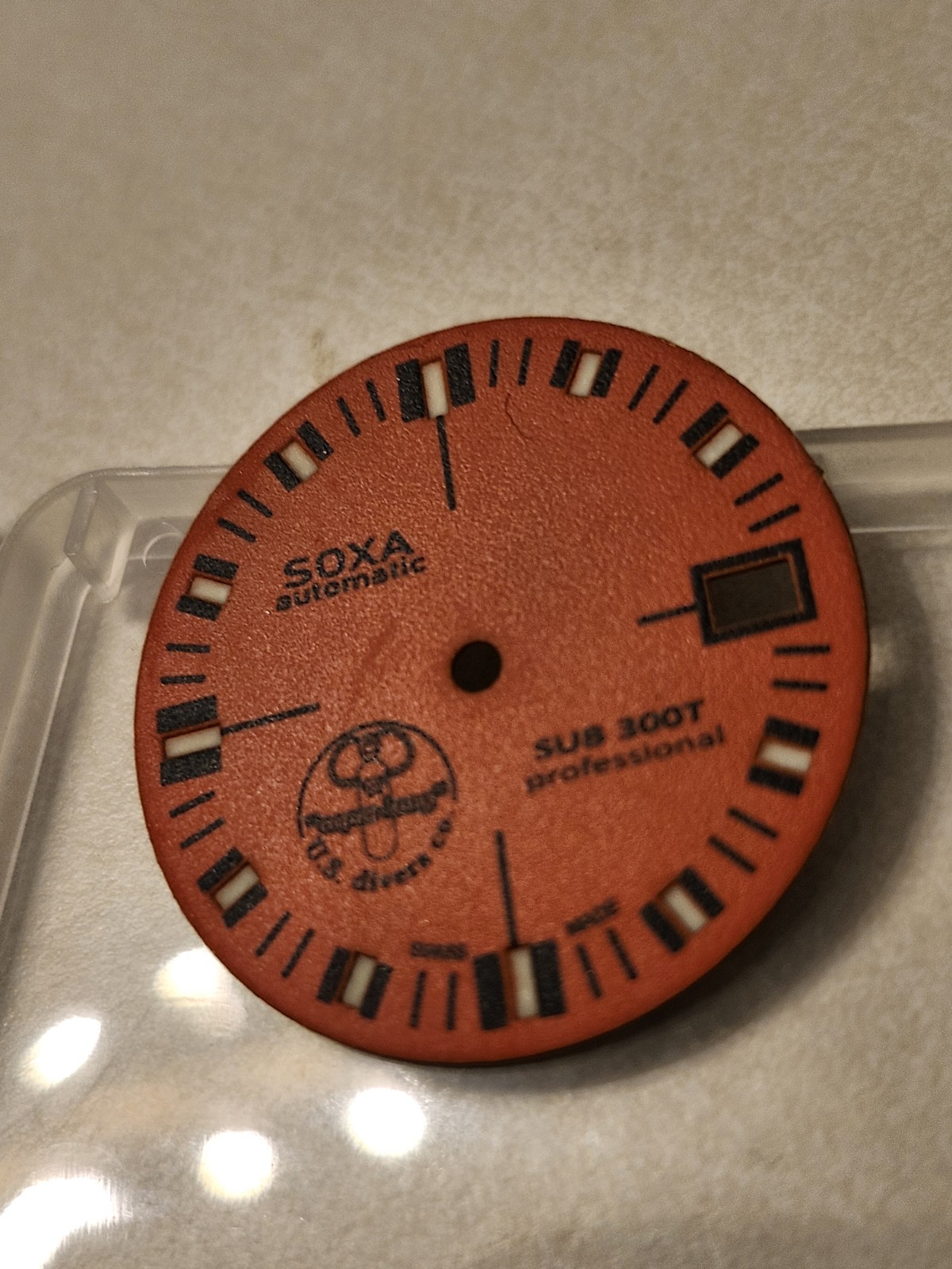 Custom Made Orange Soxa Dial 28.5 Awesome Lume For Nh35 Nh36 Nh38