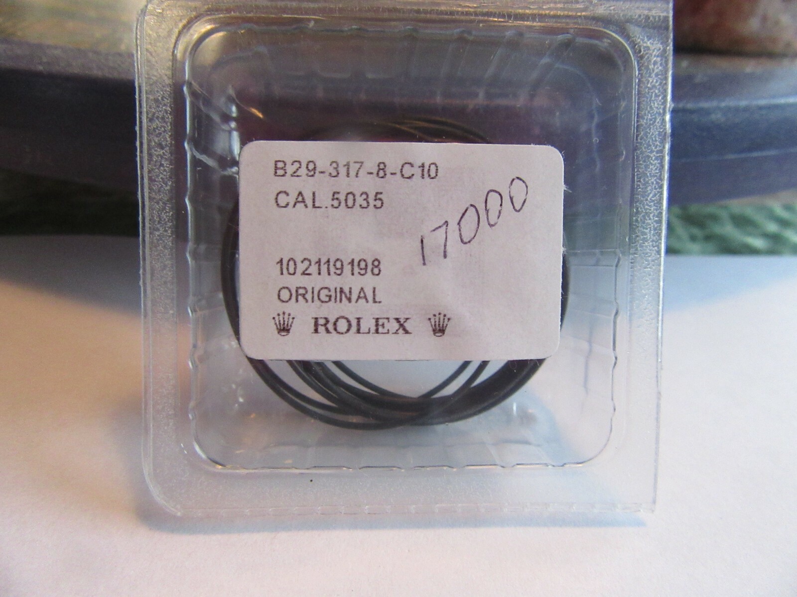 ROLEX 17000. PART # B29-317-8. CASE BACK GASKET. PER ONE GASKET Sku RLX # 22-16