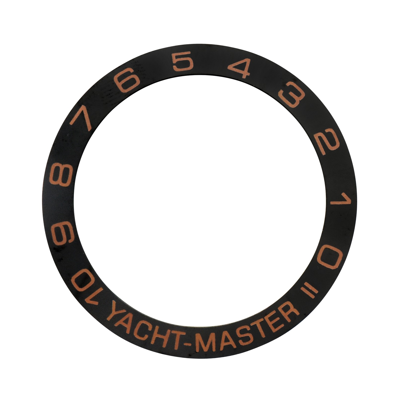 Black Ceramic Replacement Bezel Insert 41mm x 32.70mm Yacht master 2 Style Part
