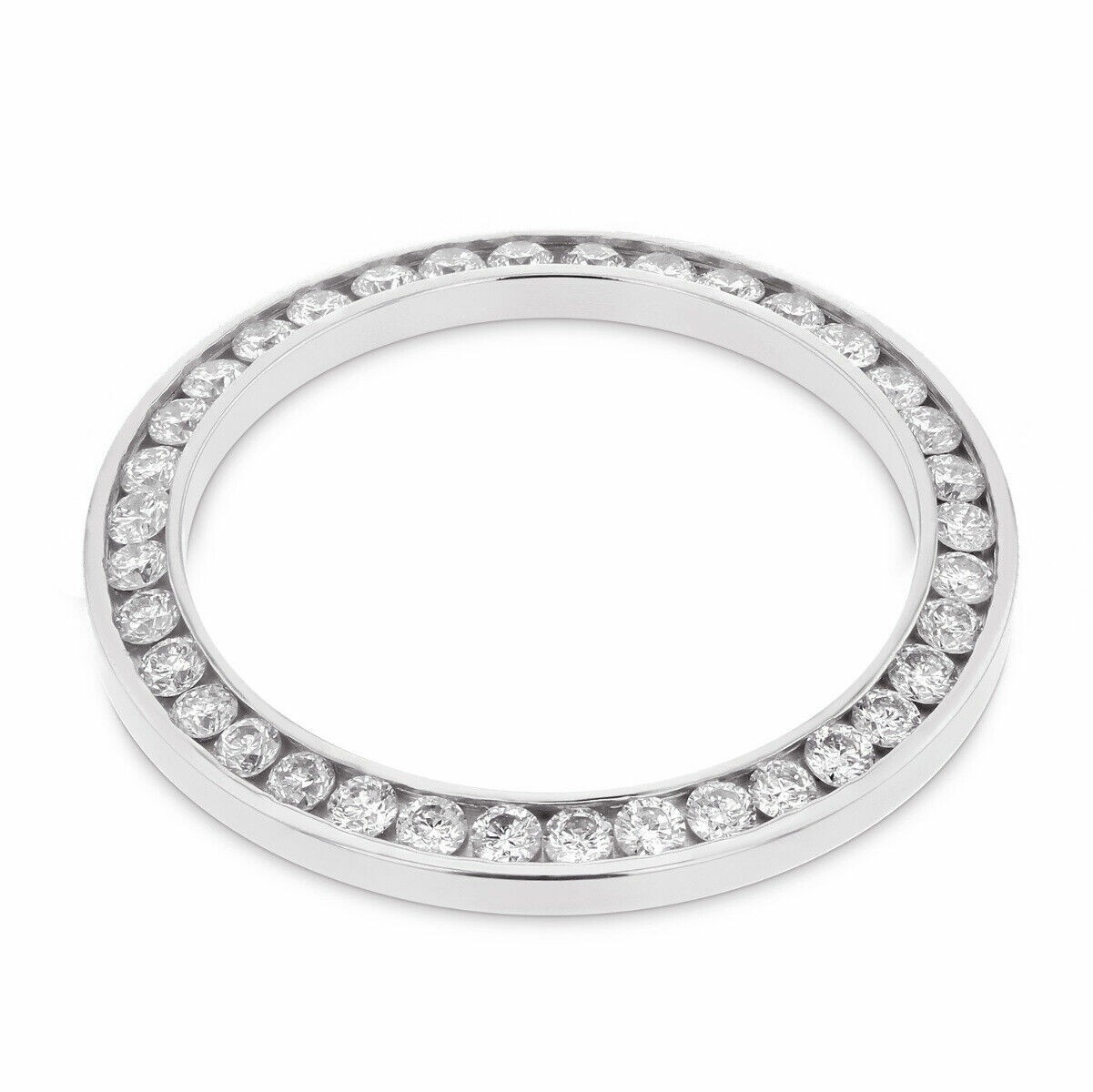 1.10CT CHANNEL NATURAL DIAMOND BEZEL 14KW FOR ROLEX NO DATE 67180 67194 67230