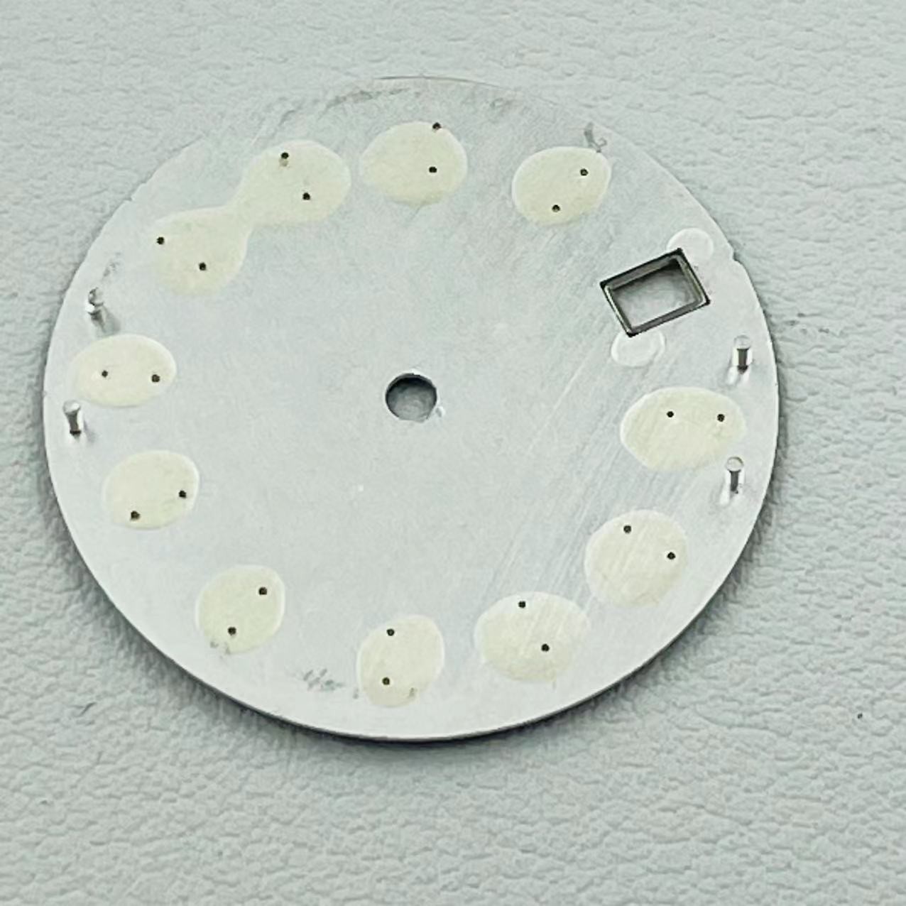 28.5mm Green Luminous Watch Dial Date For NH35 SK007 Movement