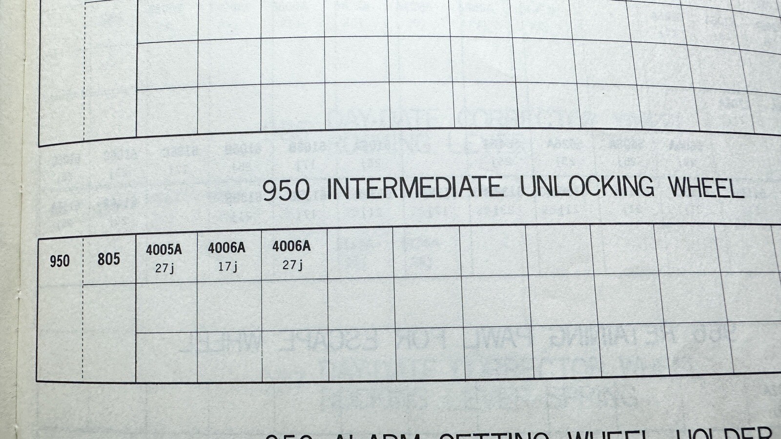 NOS INTERMEDIATE UNLOCKING WHEEL FOR VINTAGE SEIKO 4005 4006 BELLMATIC 950805