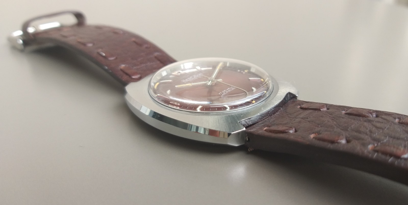 Peseux 7050 FHF 251 Project Watch 37mm Swiss Case and Dial Vintage 1970’s NOS