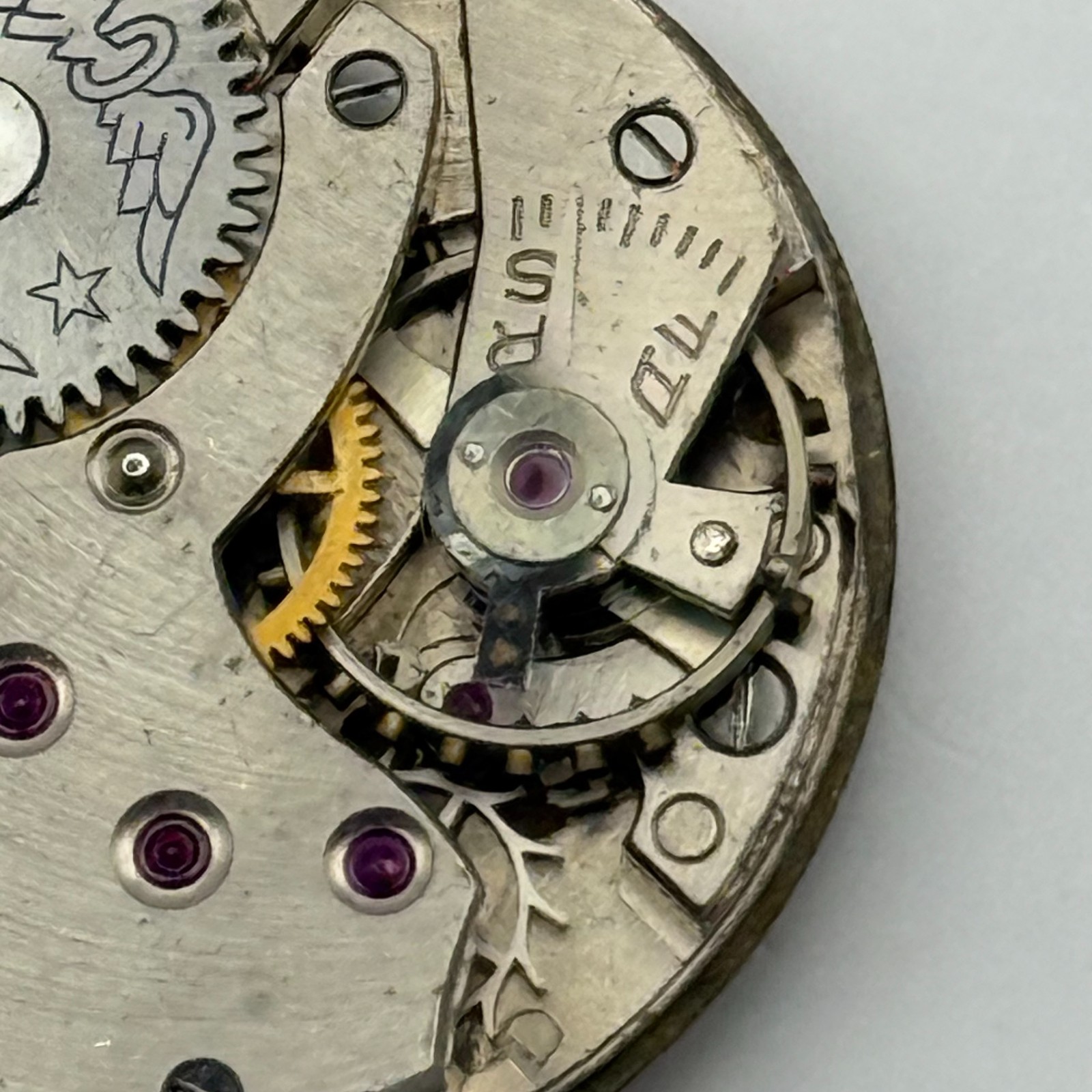 Rotary 440 Watch Movement Swiss 15 Jewels Manual Wind Parts Repair 23.4mm