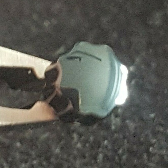 RADO Water Resistant Black Ceramic Cap Crown Part Number 48-072