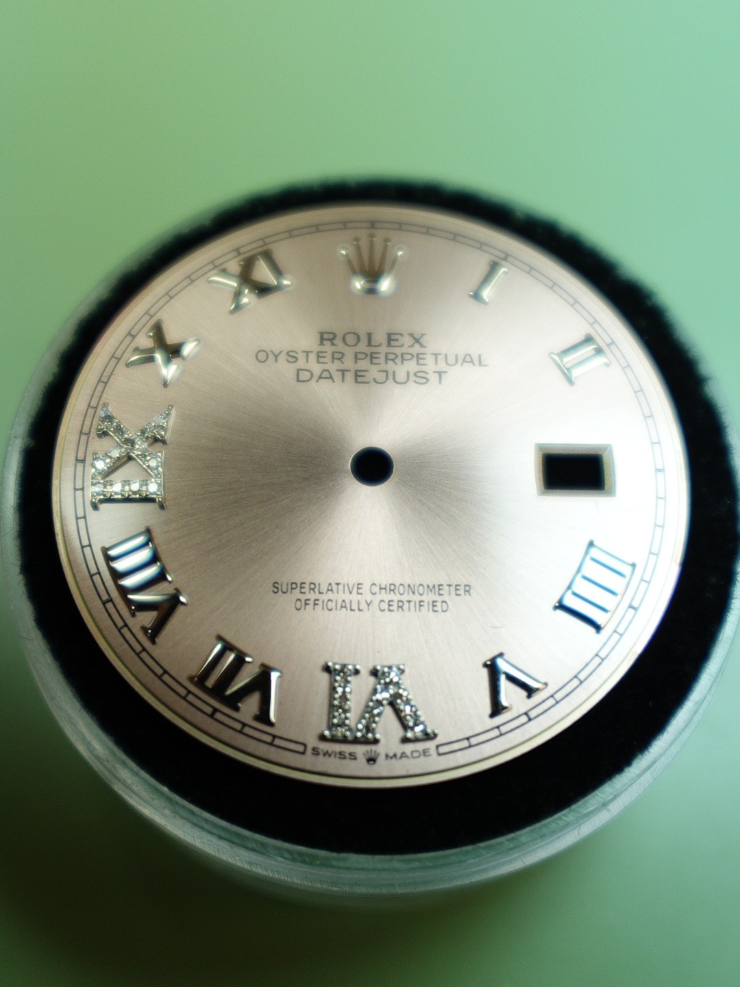 Rolex Custom Pink Diamond Dial w/ Roman Numerals 36mm 126234