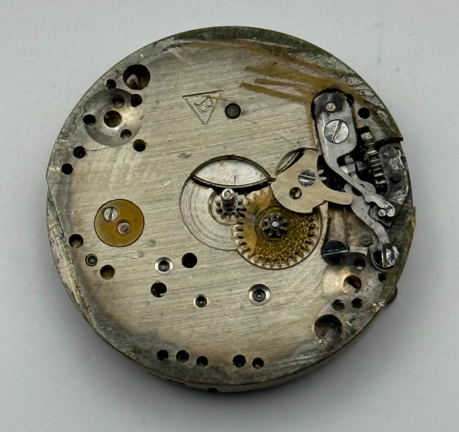 Buser Watch Movement B Good Balance Manual Wind Vintage Parts Repair 23.1mm