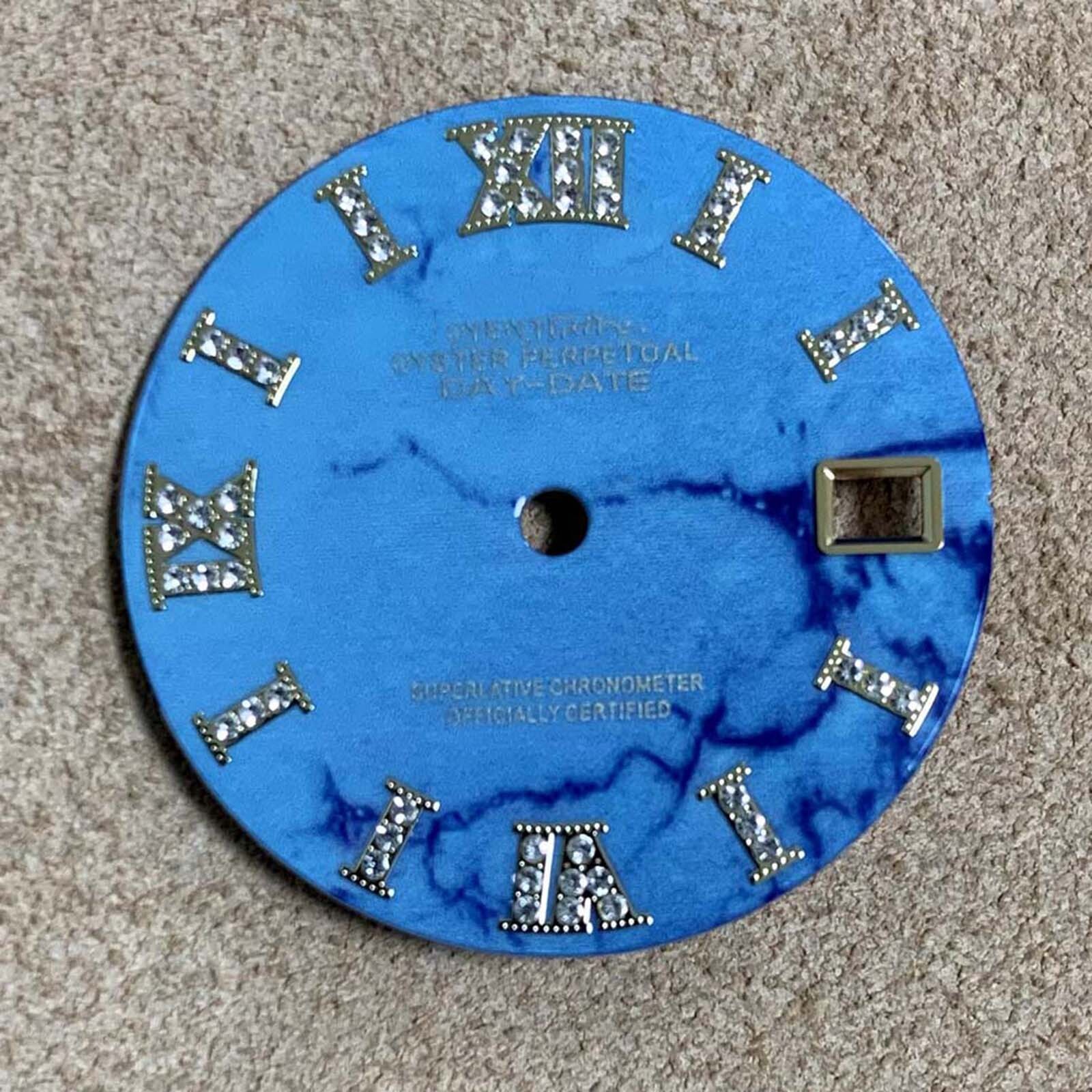 28.5MM Diamond Watch Dial Modification Accessories For NH35 Automatic Movement