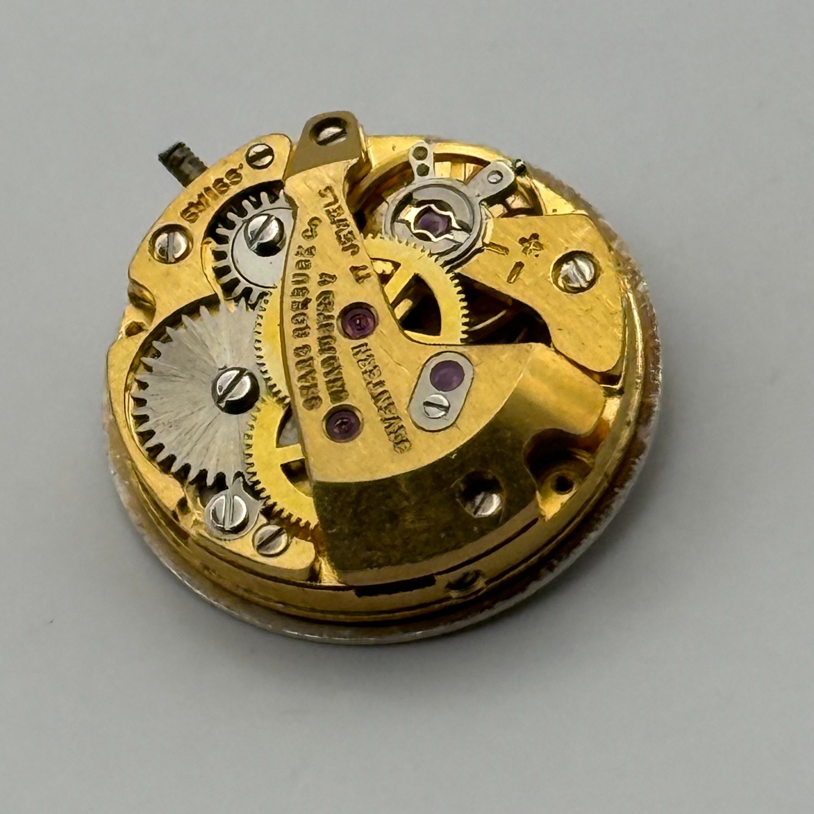 FHF 57-21 Fontainemelon Watch Movement Tradition 17 Jewels Swiss Parts 15.2mm