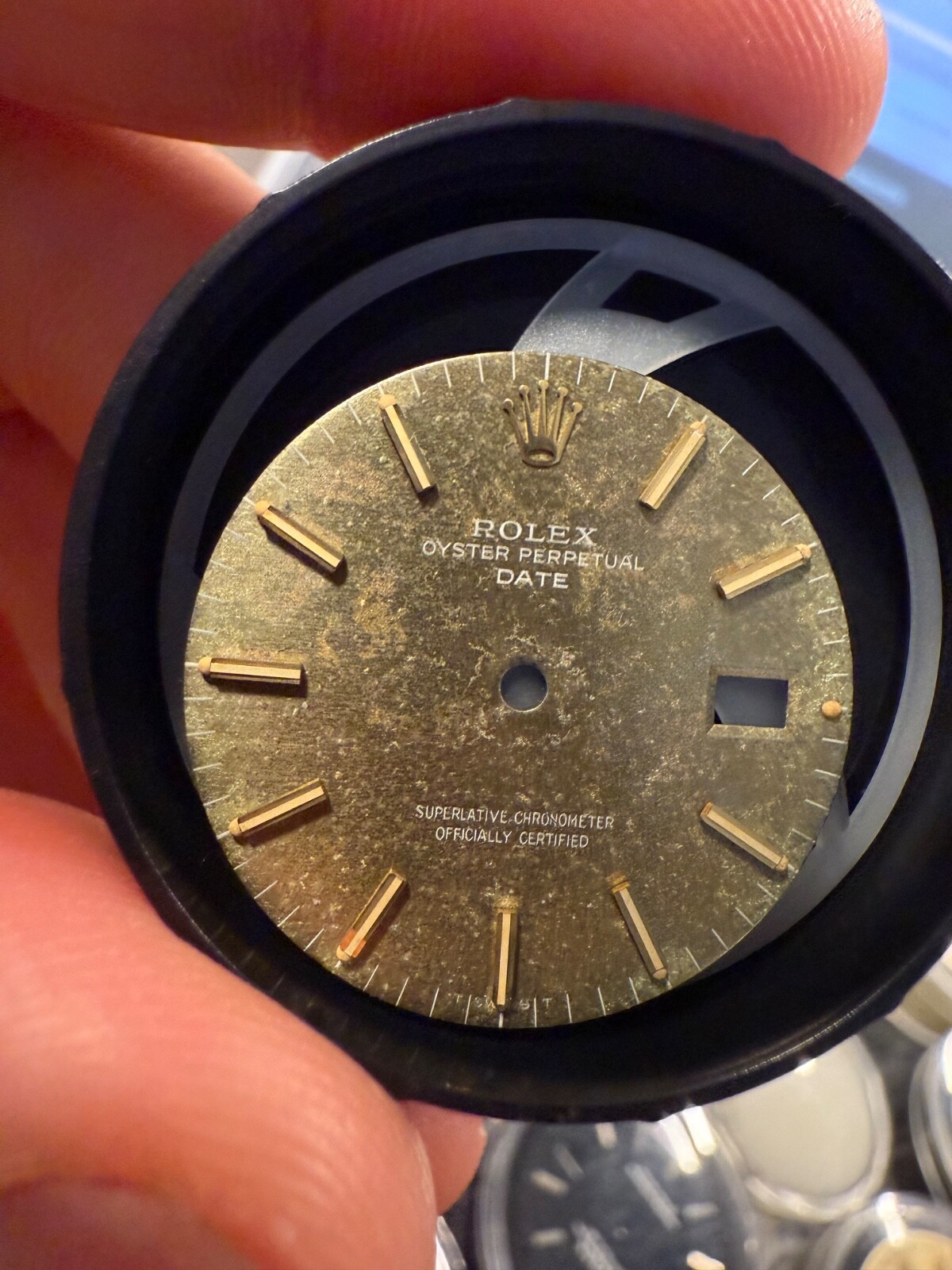 Rolex Tropical Date Dial for 34mm Watch 3035 Movement 15000 15200 15010