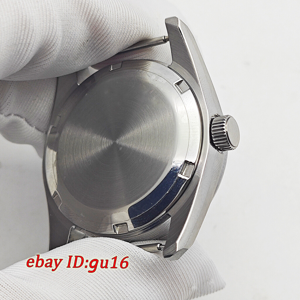 36mm silver watch case stainless ste fit NH35 NH36 ETA2824 PT5000 movement parts