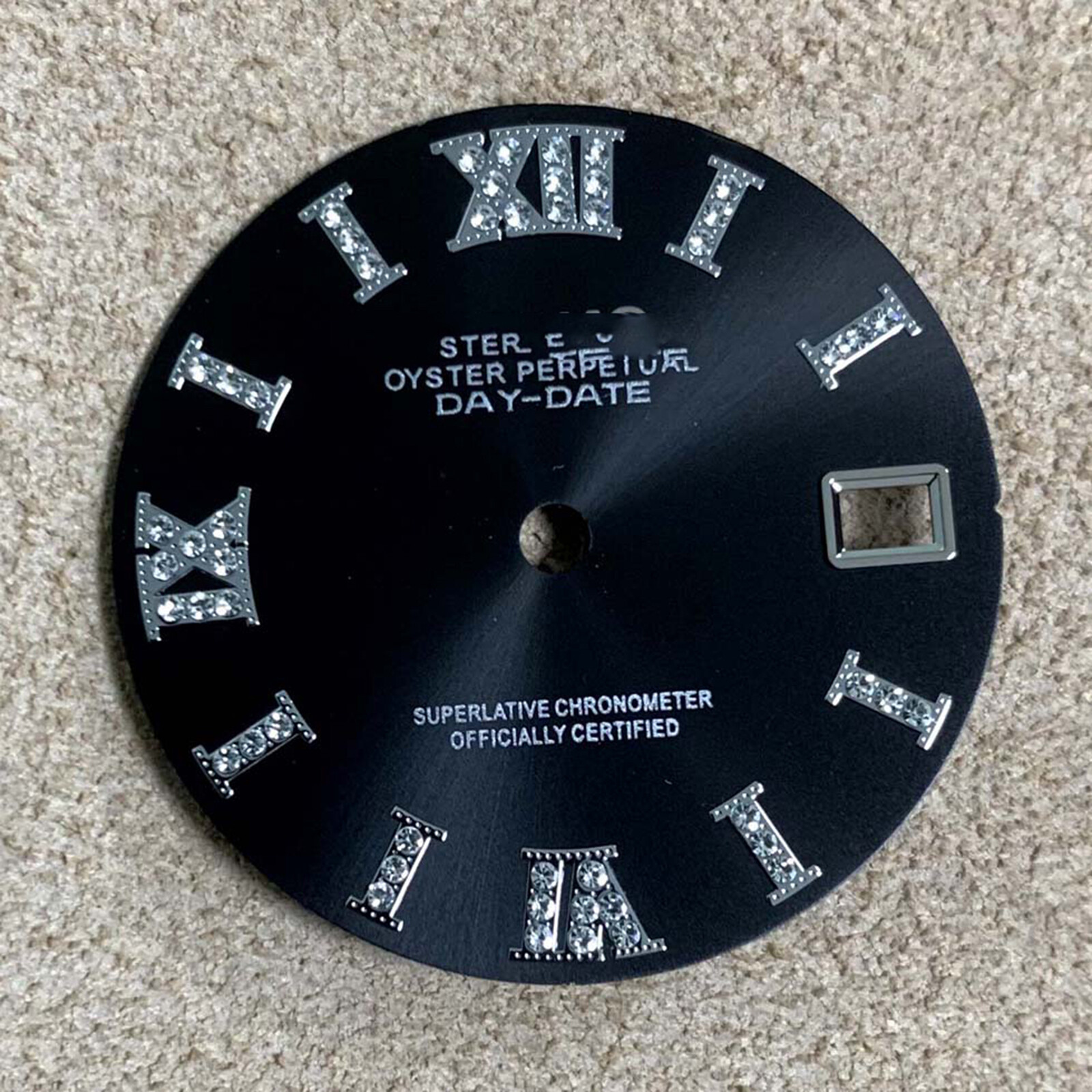 28.5MM Diamond Watch Dial Modification Accessories For NH35 Automatic Movement