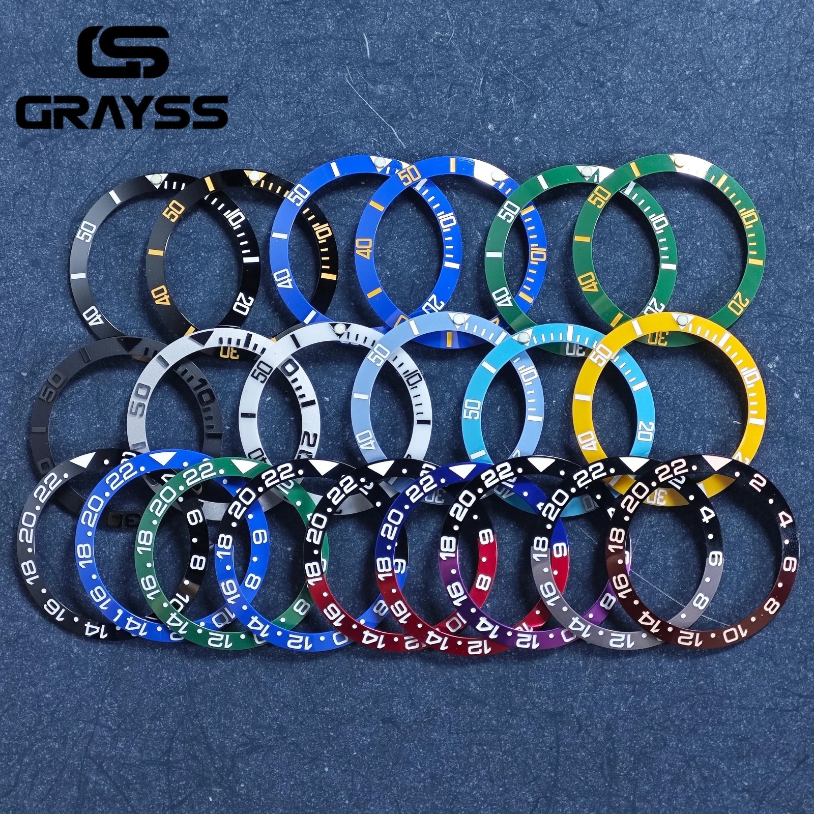 38mm Watch Bezel Insert 30.5mm Ceramic Aluminum Diver Ring Replacement Mod