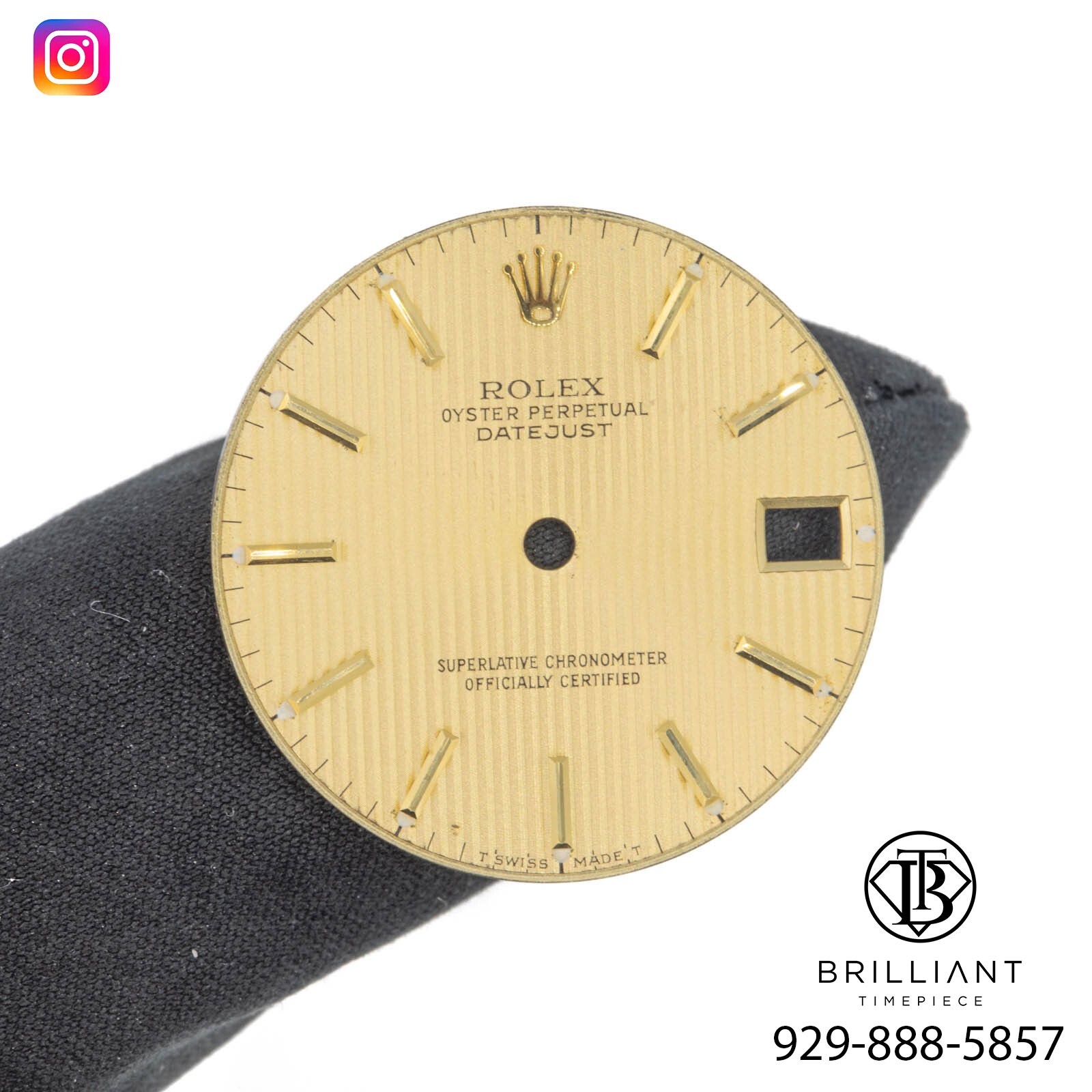 Rolex Datejust 31mm Champagne Tapestry Dial Model 68273