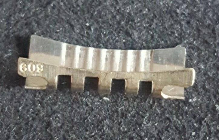 Omega Gold Plated Shiny-Brush Finish End Piece Number 609