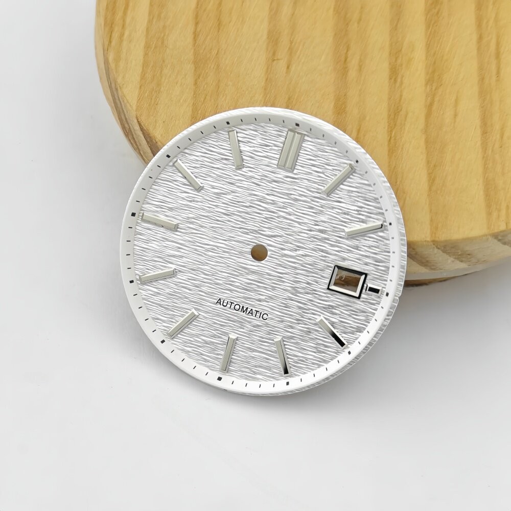 33.5mm NH35 Textured Watch Dial for Automatic Mechanical Watch Mod Parts