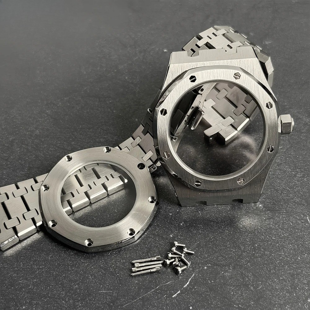 42mm PVD Steel Octagonal Case Mod Bracelet Sapphire Back NH34/35/38/70/72