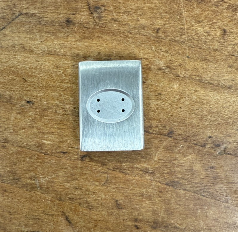 Genuine Used Cartier Santos G/2 PM 12mm Stainless Folding Clasp Top # VA280044