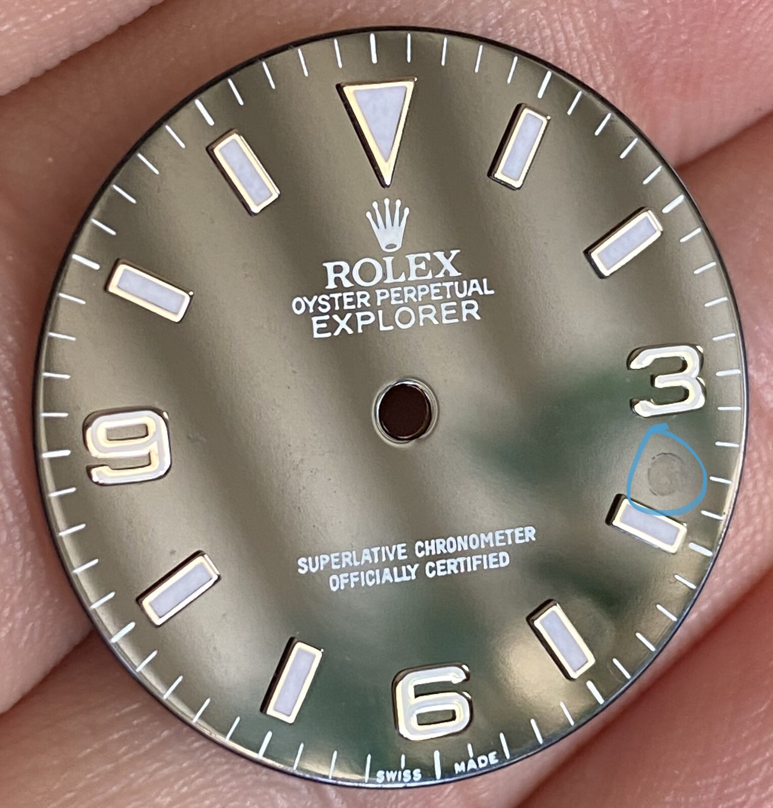 Rolex 3 6 9 Dial Luminova For Explorer 1 36mm Model Ref 114270 14270