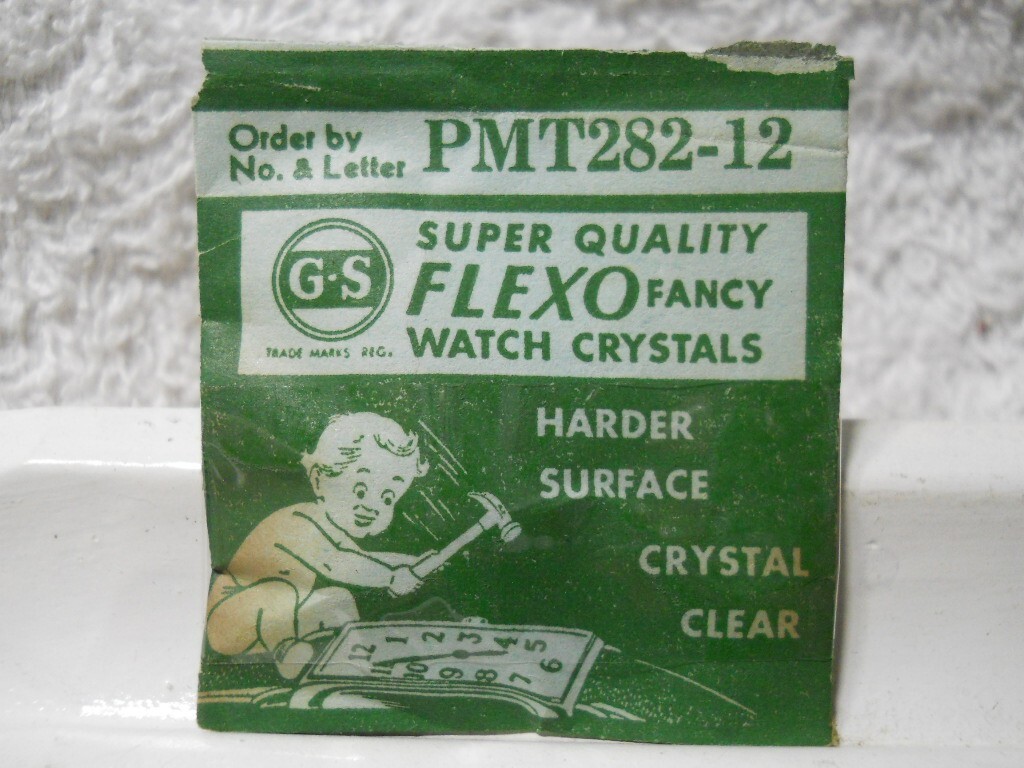 GS PMT282-12 Watch Crystal Fit Waltham Cromwell – 21.4 x 21.4 mm – Replacement