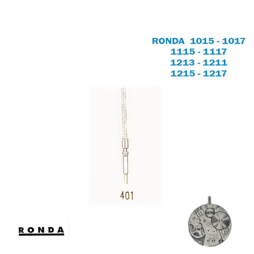 Winding Stem Part No:401 – For Movement RONDA 1117 1213 or 1211 or 1215 or 1217